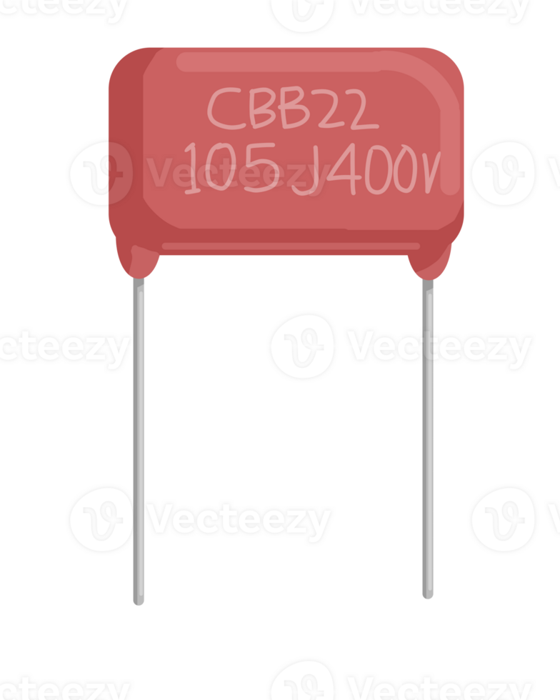 Orange Ceramic Capacitor Electronic Component png