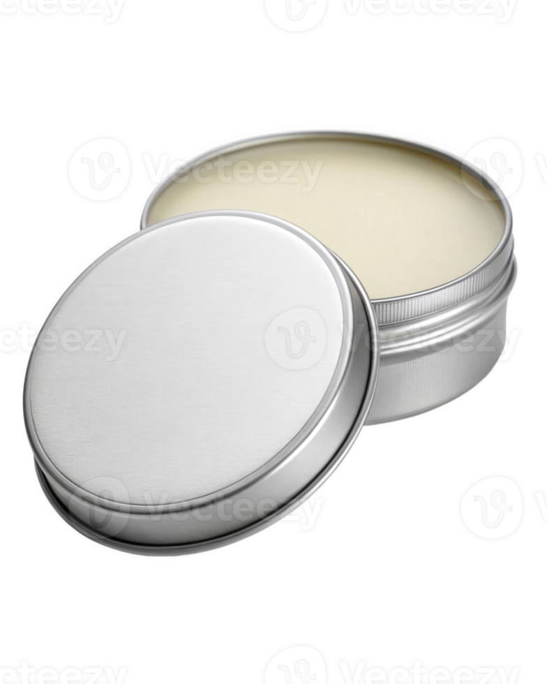 A tin of shaving cream with a lid on it png