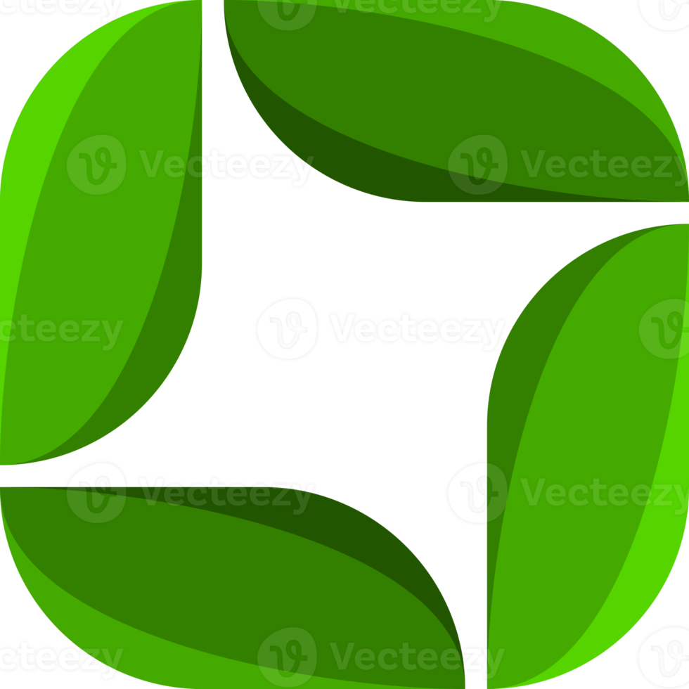 Green leave recycle eco png