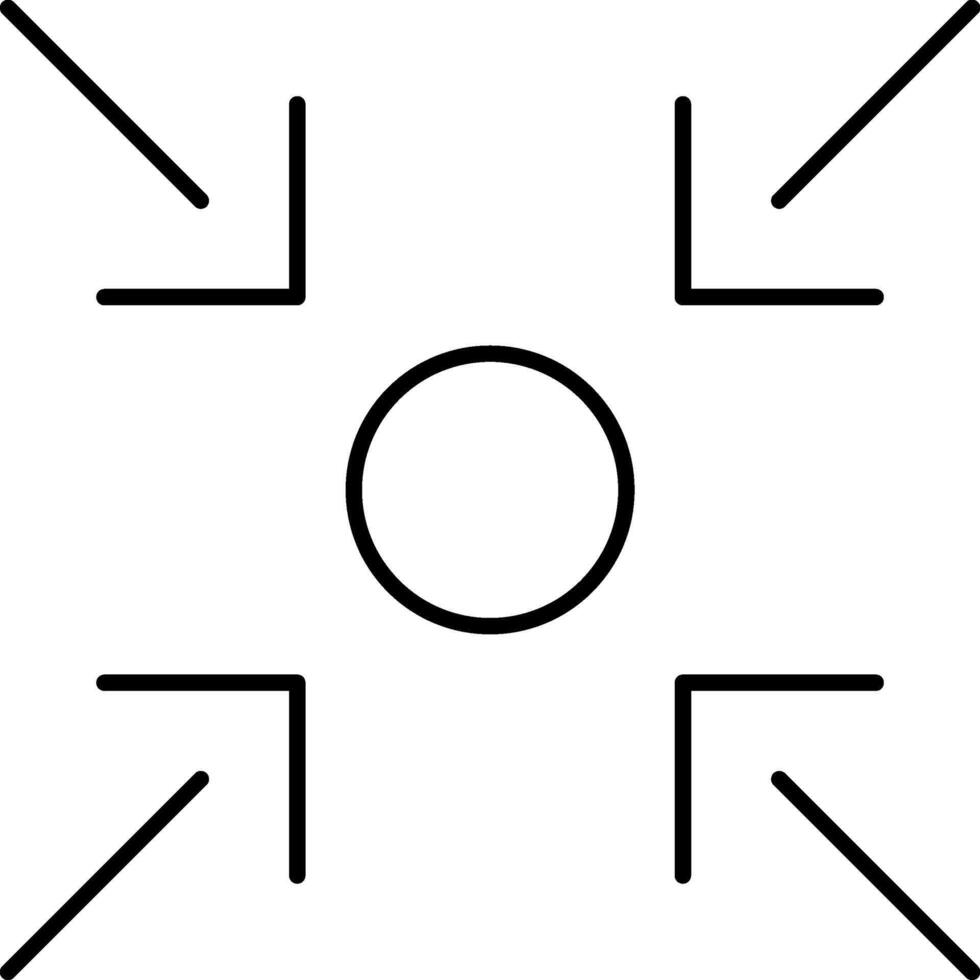 You are here - modern thin line icon. Simple black outline illustration. vector