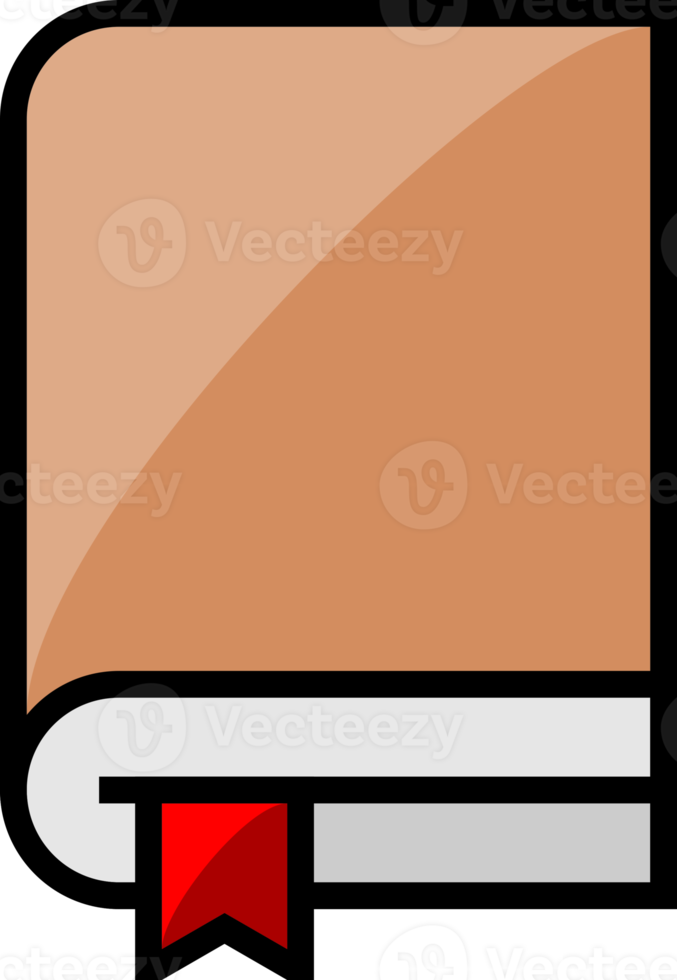 Brown close book icon png