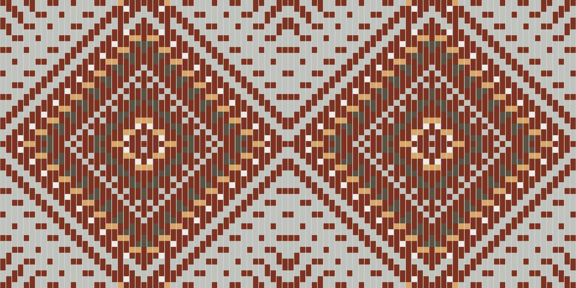 Sarong Ethnic Motifs Patternfolk Embroidery, Aztec Geometric Ornament Print. Design for Carpet, Wallpaper, Clothing, Wrapping, Fabric vector