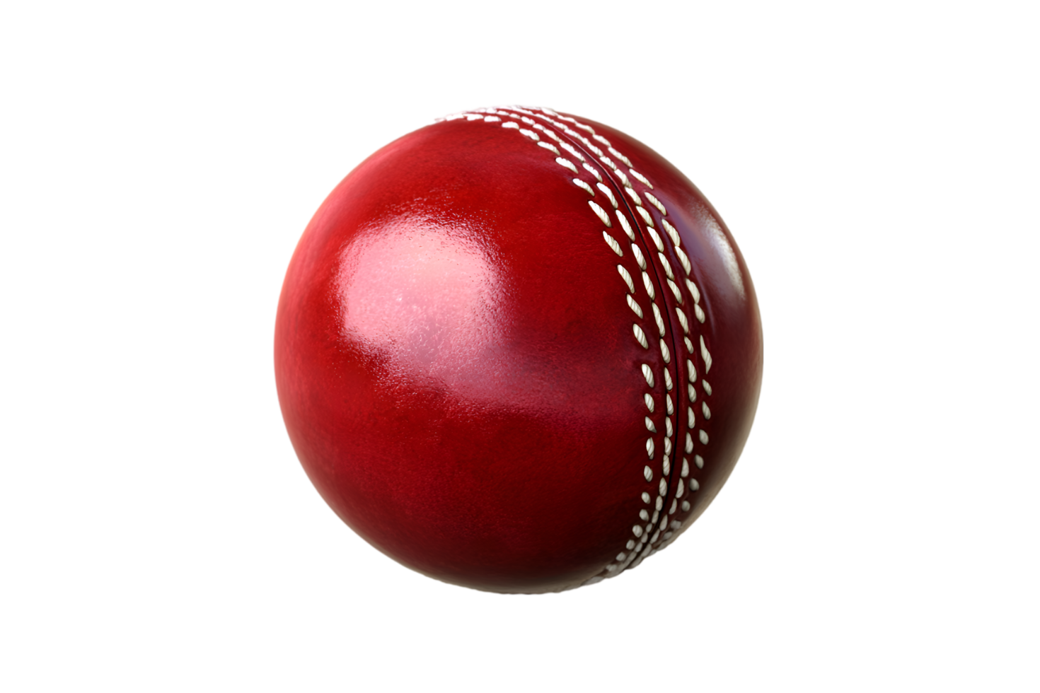 Red Leather Cricket Ball Sport Equipment Game Play, png
