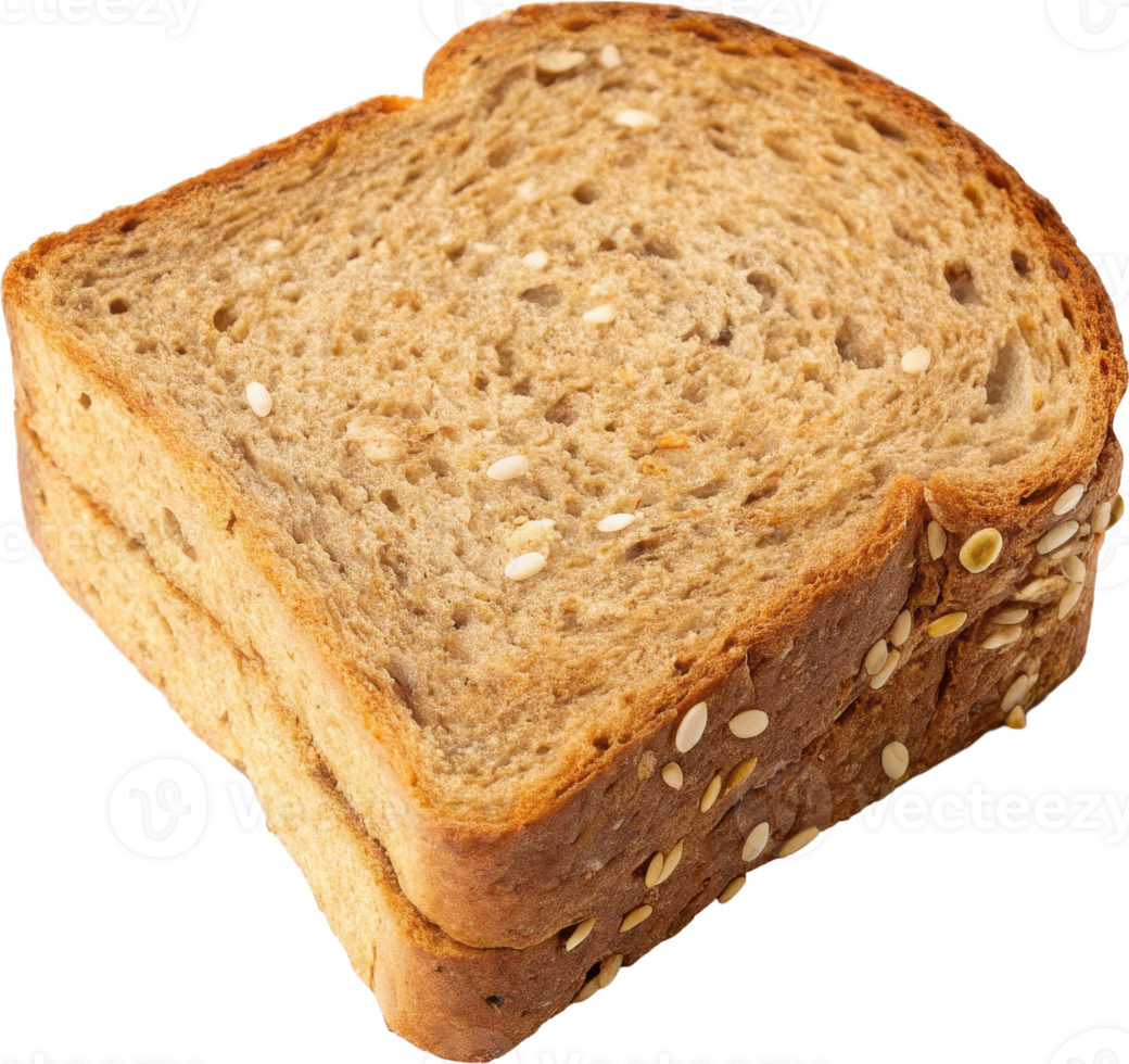 Close up of a multigrain bread slice png
