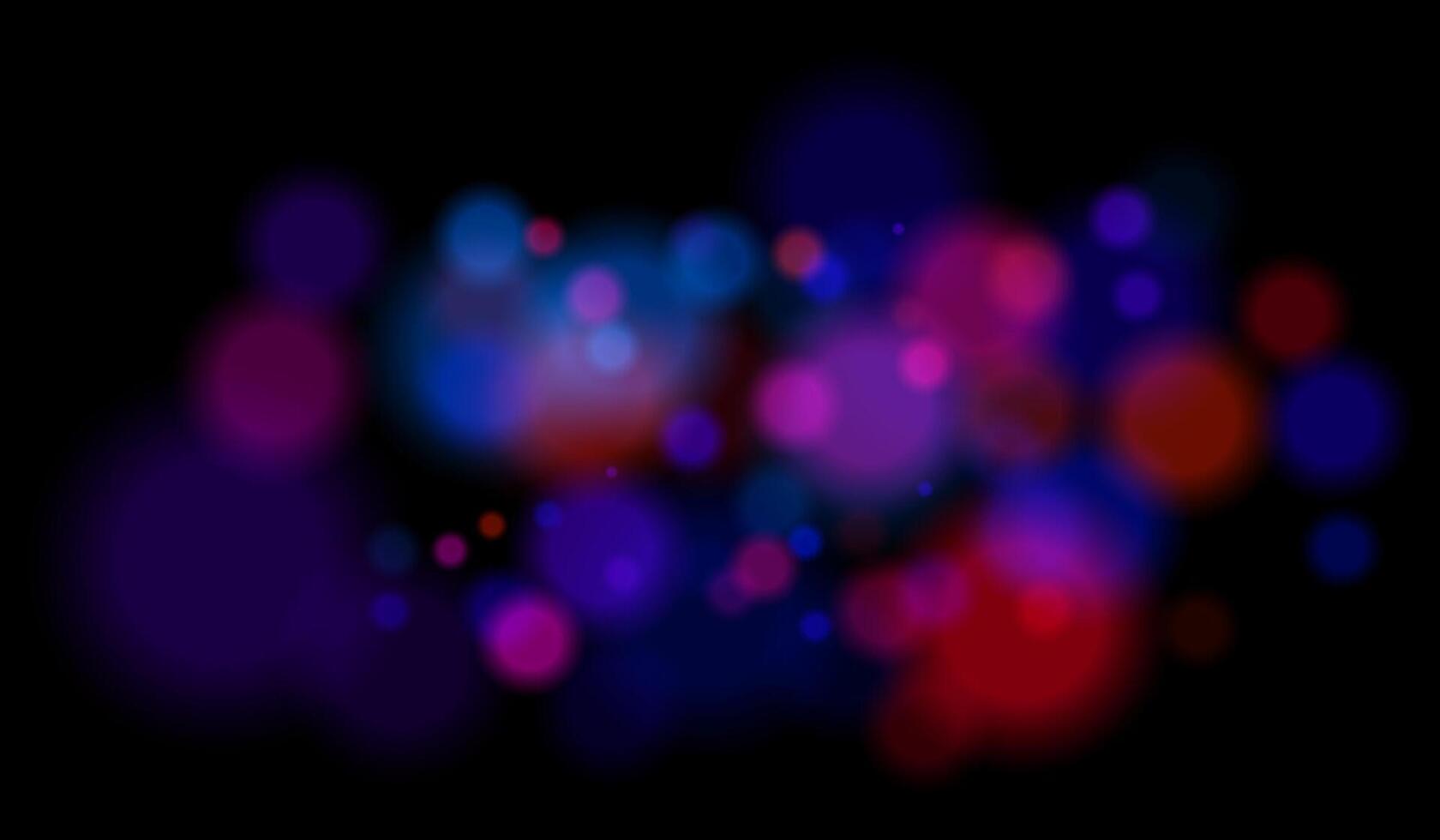 A dark background with many red and blue lights vector