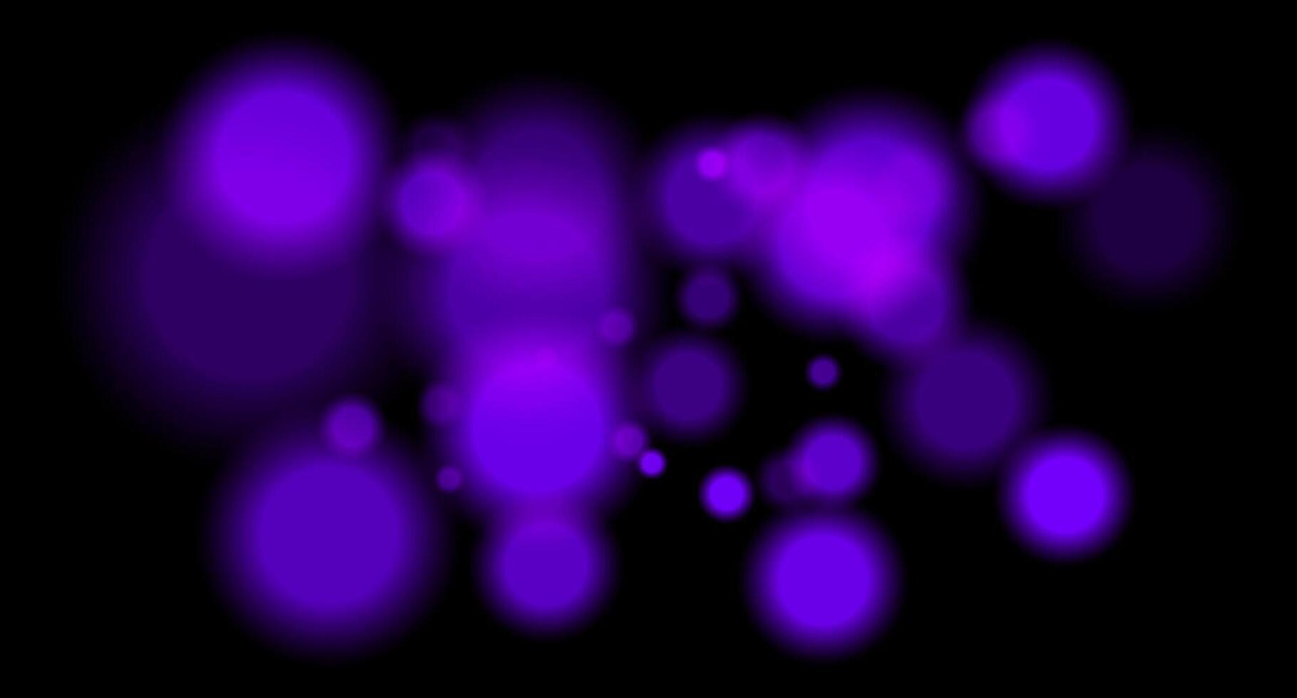 A purple light is shown on a black background vector