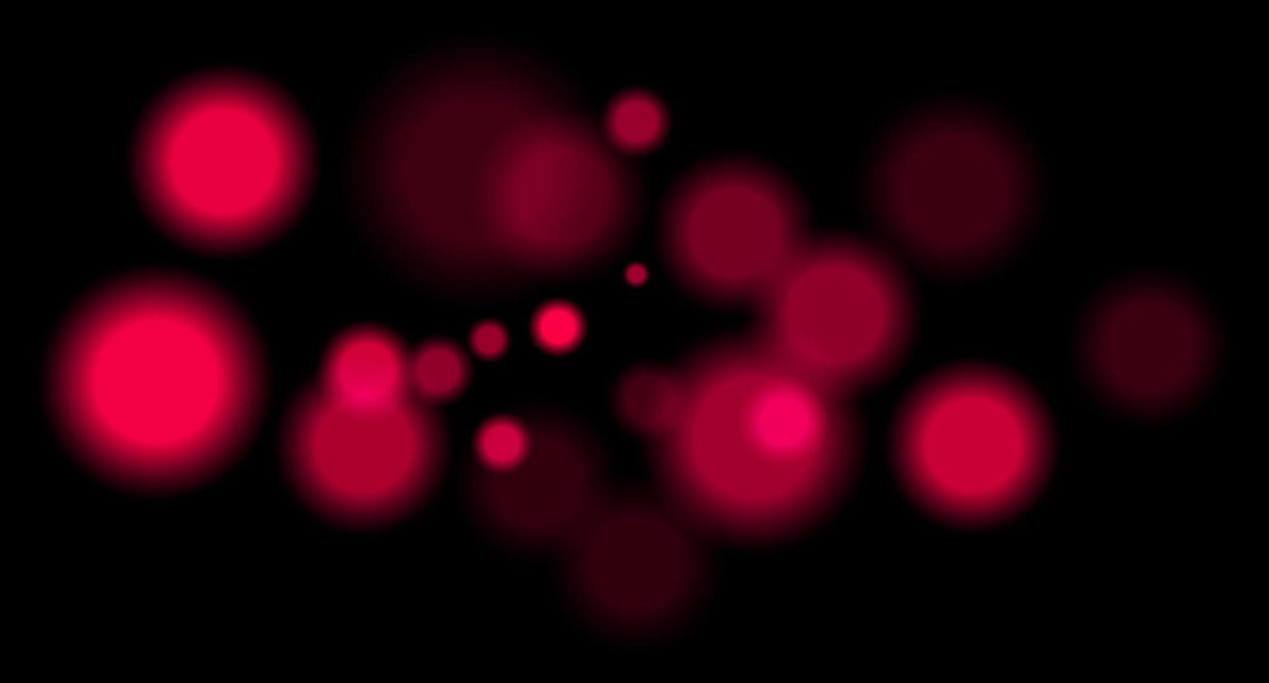 Red circles on black background vector