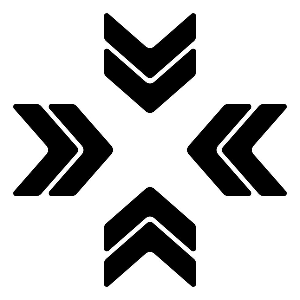 A black and white snowflake icon vector