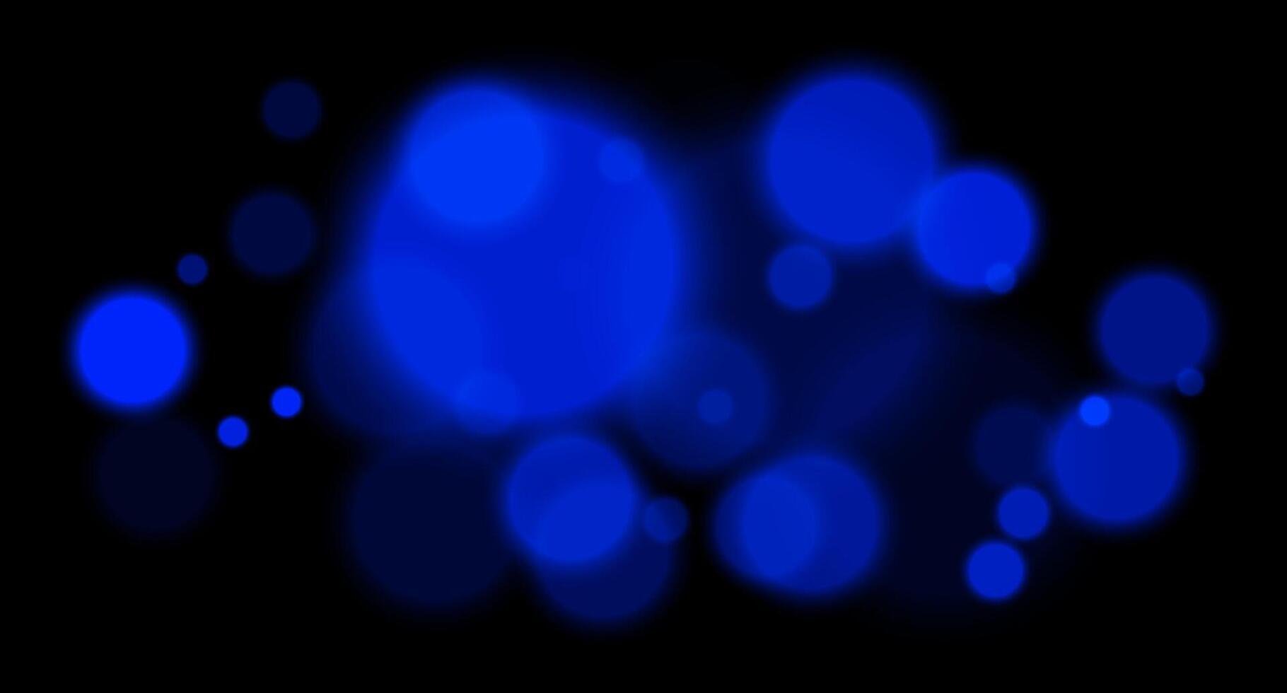 Blue lights on a black background vector