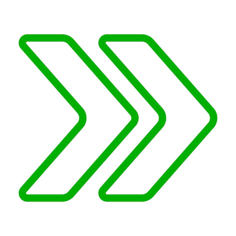 A green arrow pointing to the right vector