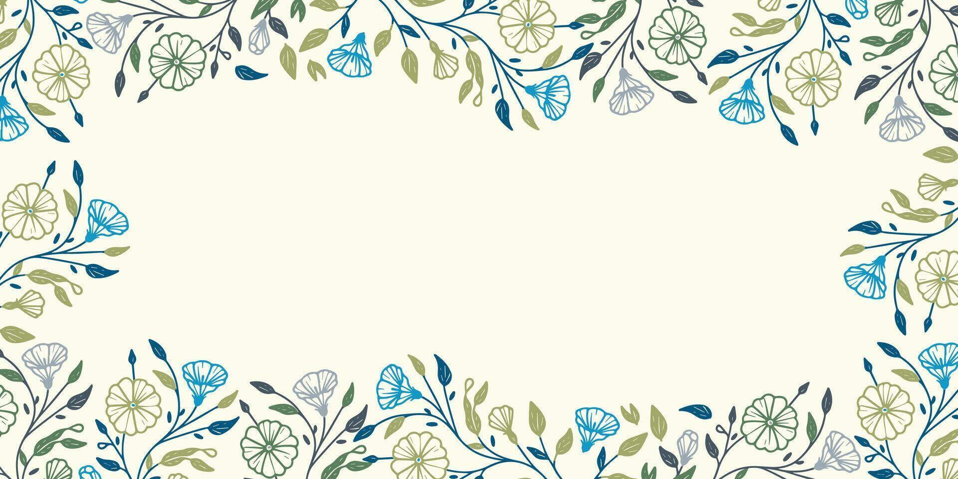 minimal abstract floral background with botanical leaves.design for wedding invitation scrapbook and poster wall vector