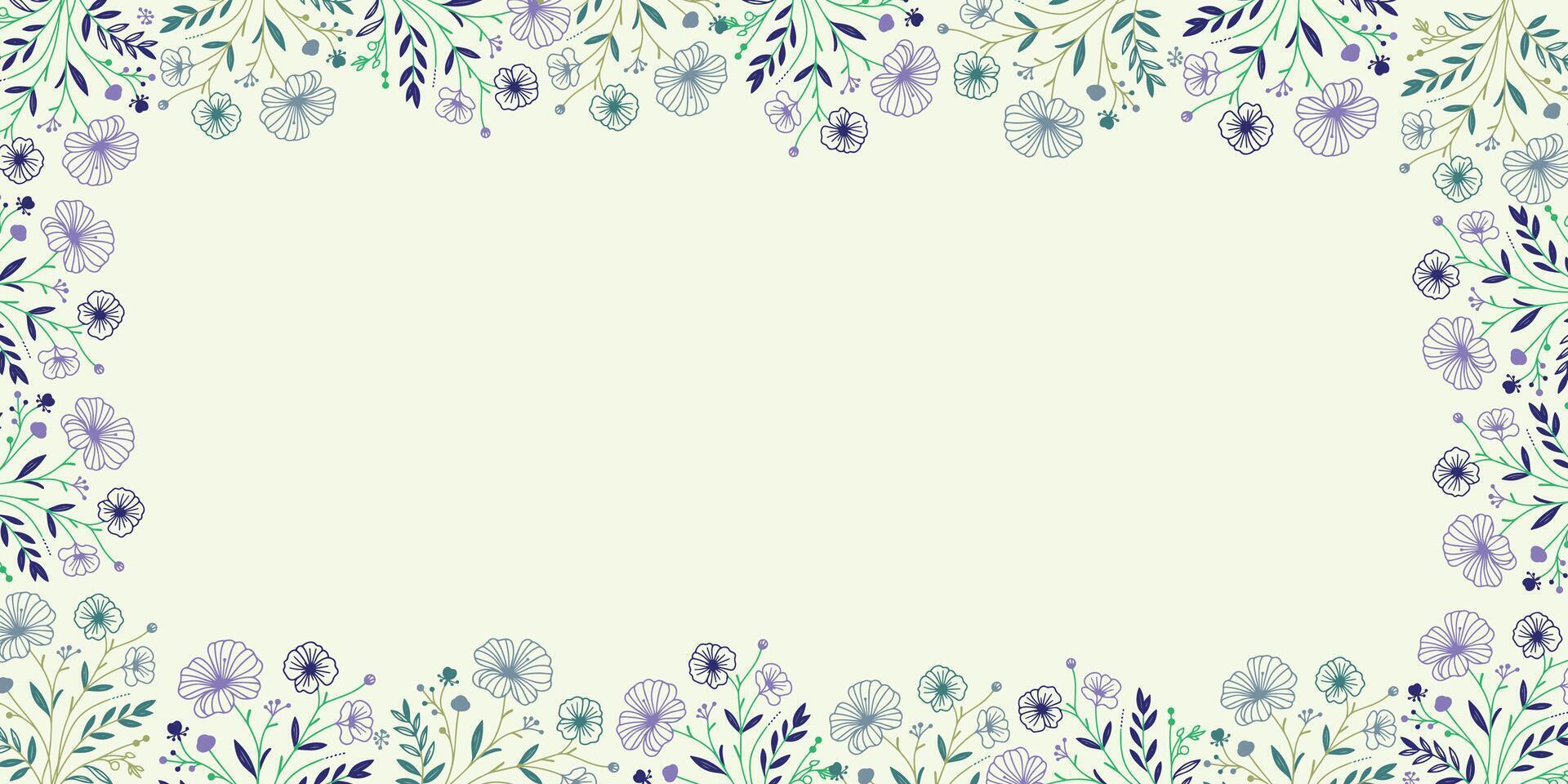abstract leaf and flower wallpaper with floral wall inspiration.decorative background for card invitation and fabric banner vector