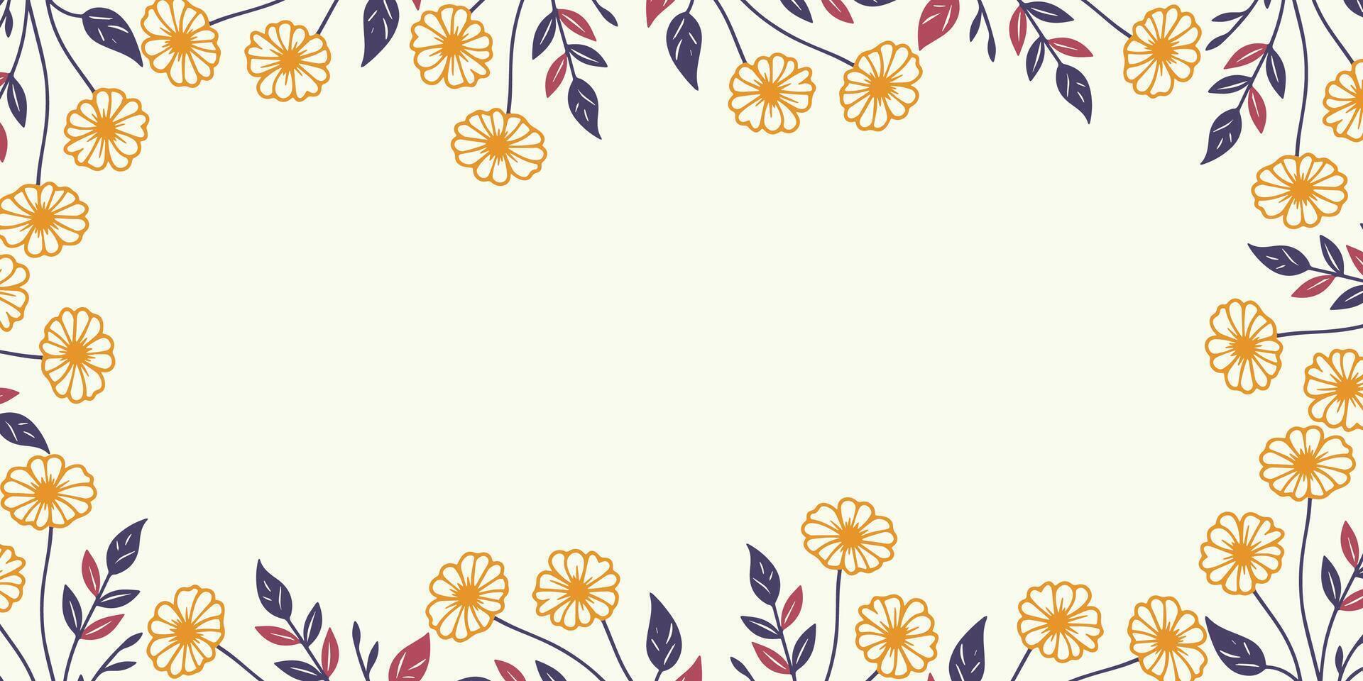detailed abstract floral background with artistic vibe.scrapbook invitation card and banner for wedding and textile use vector