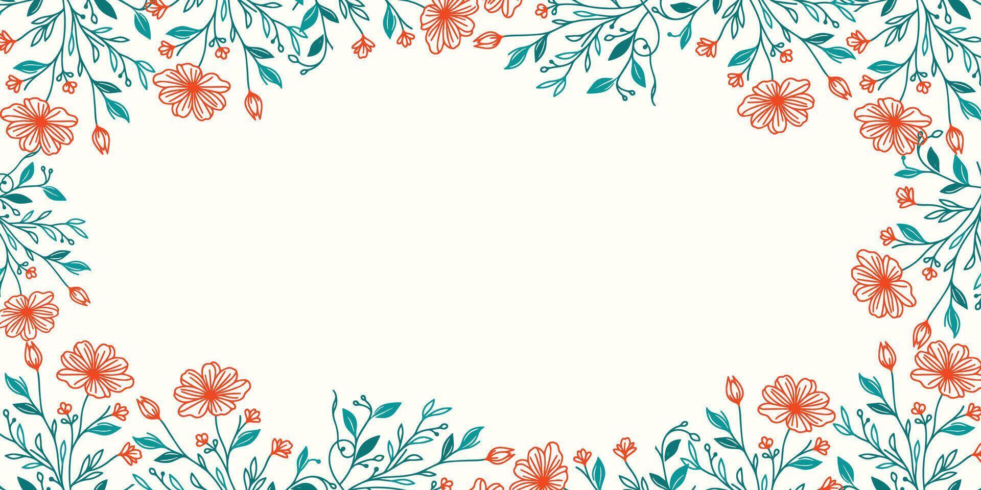 decorative floral wallpaper with tropical artistic style.abstract wall background for greeting card and wedding frame vector