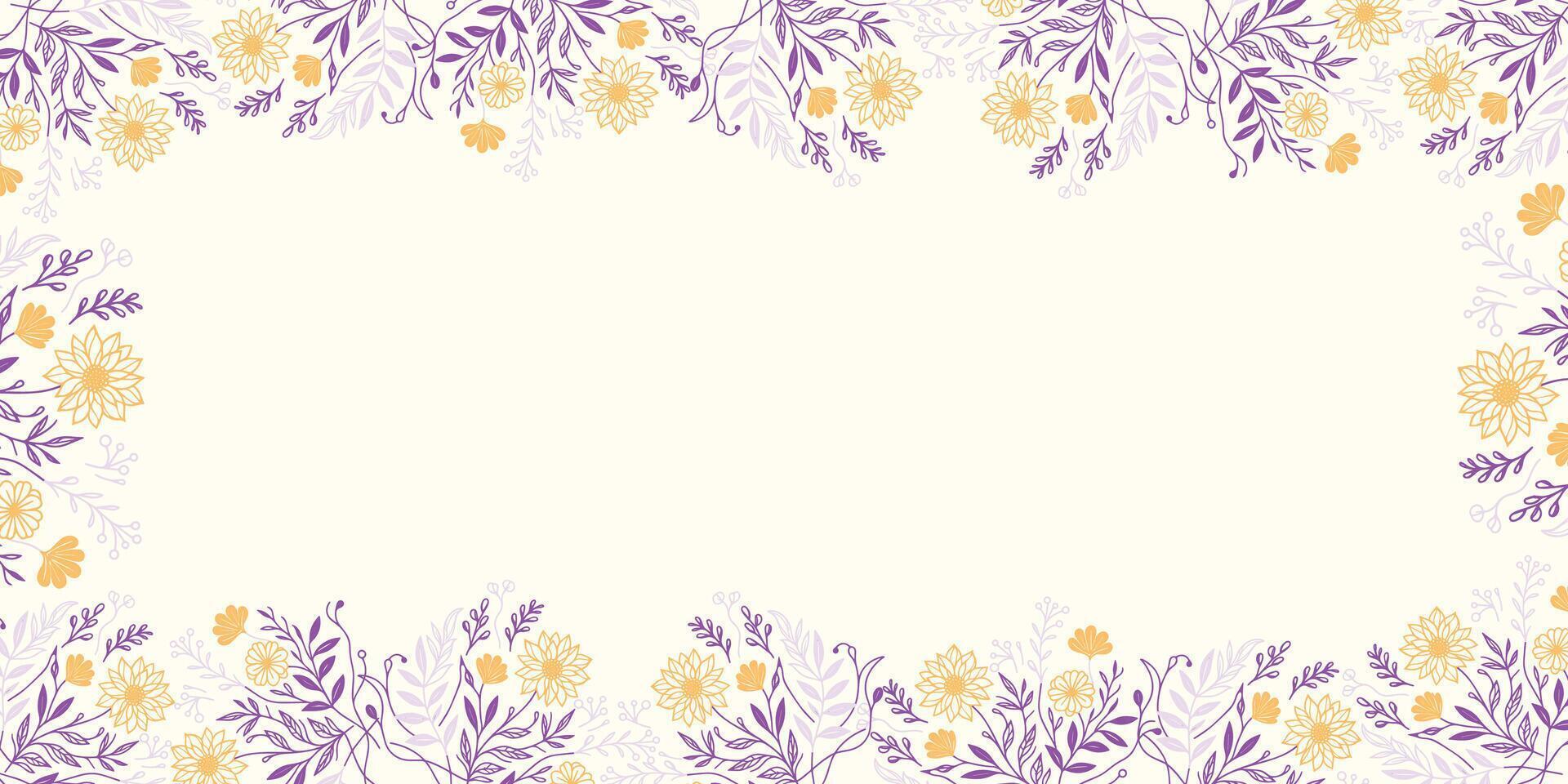 minimal floral wallpaper with nature inspired abstract lines.decorative frame design for wedding and textile poster use vector