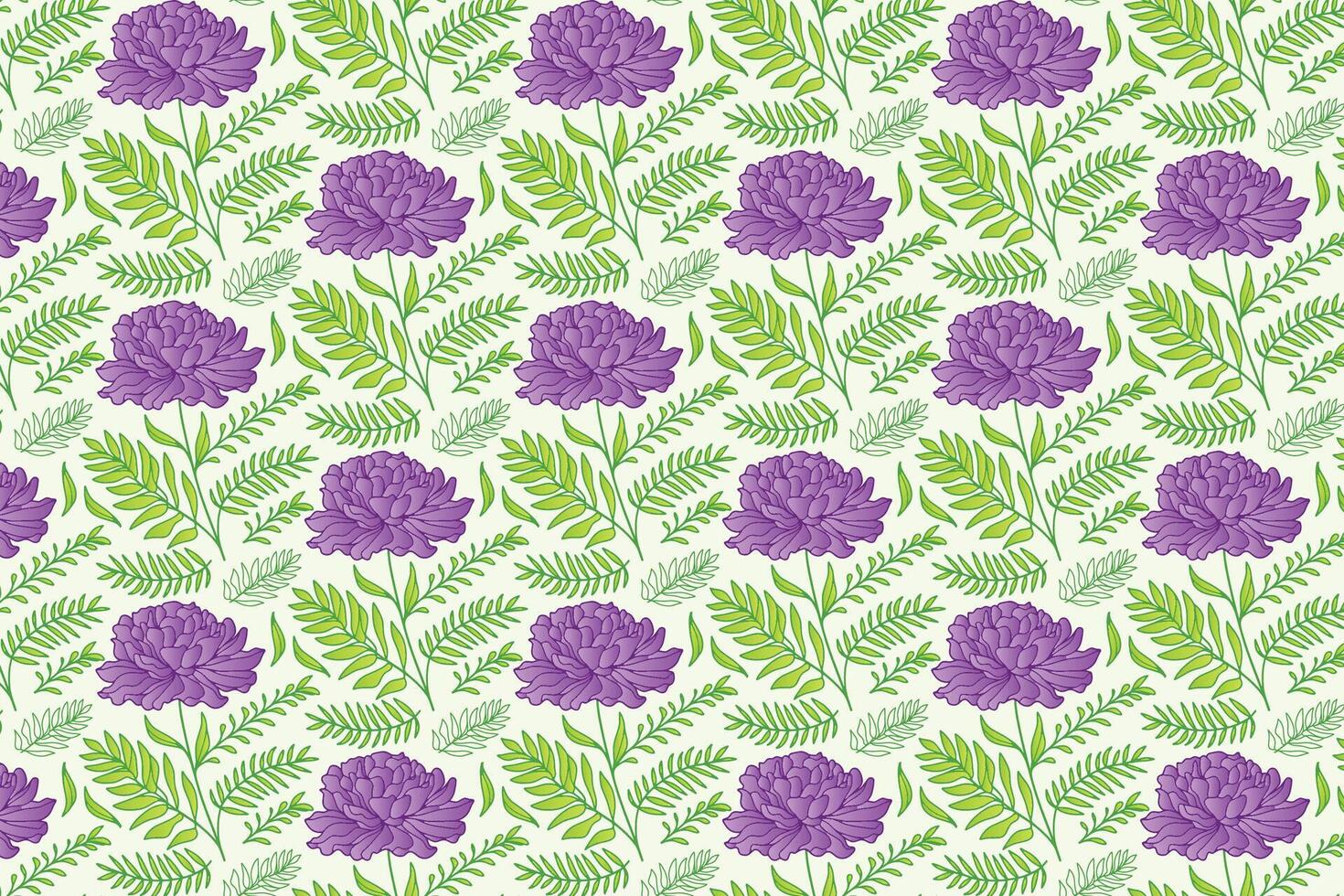floral pattern with elegant hand drawn line art featuring abstract flower sketches for fabric and home textile design vector