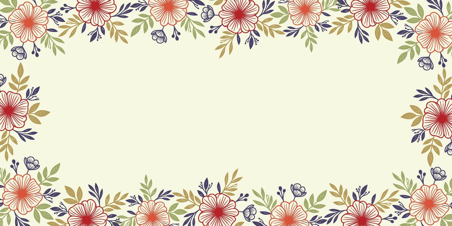 botanical abstract background with tropical flower accents.wall art template for greeting card and fashion decoration vector