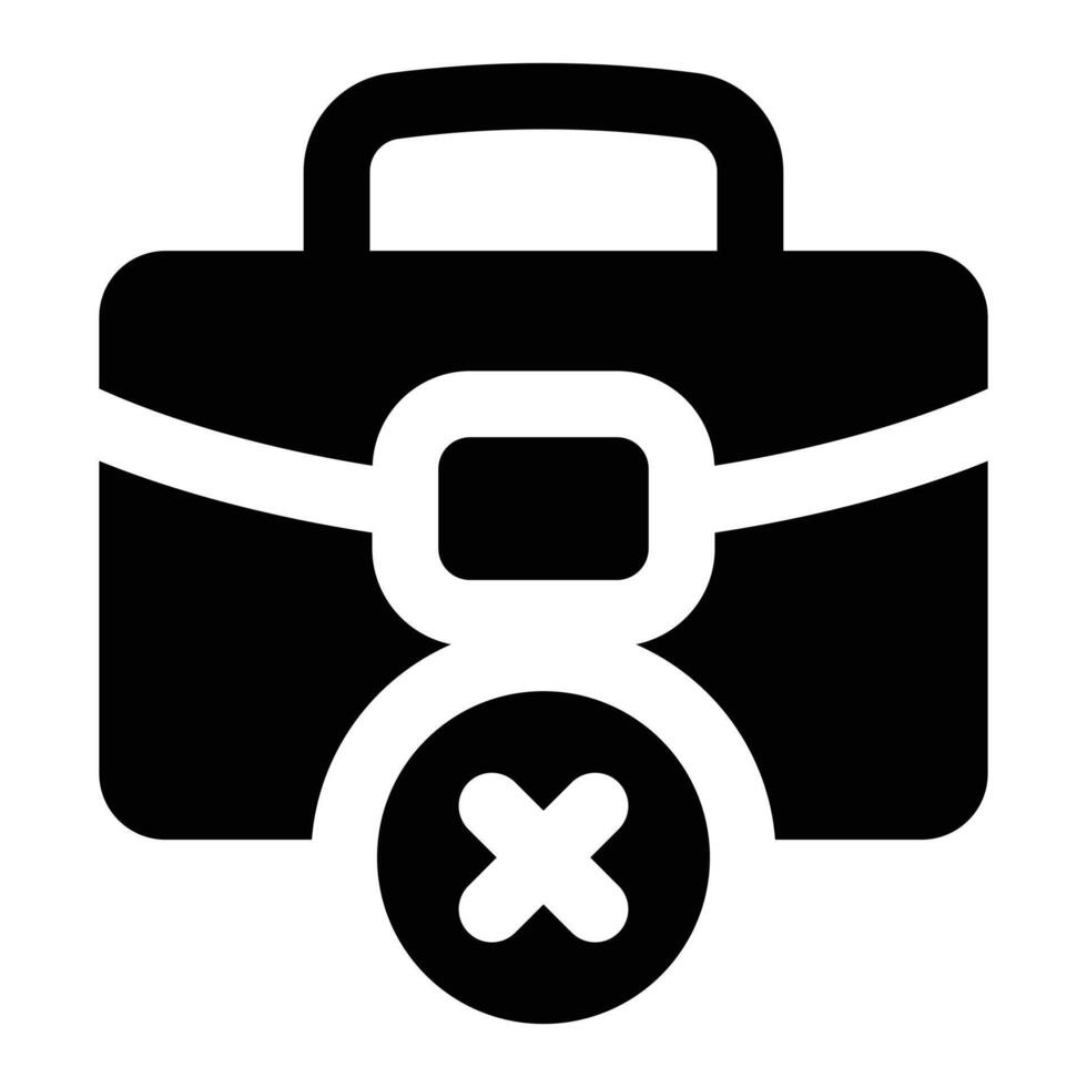 Simple Fired glyph icon. The icon can be used for websites, print templates, presentation templates, illustrations, etc vector