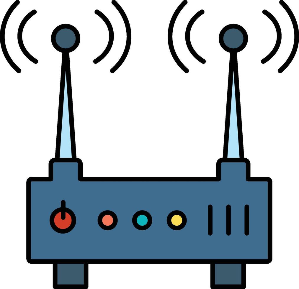 Wi-Fi Icon Wireless Internet Access and Network Signal vector