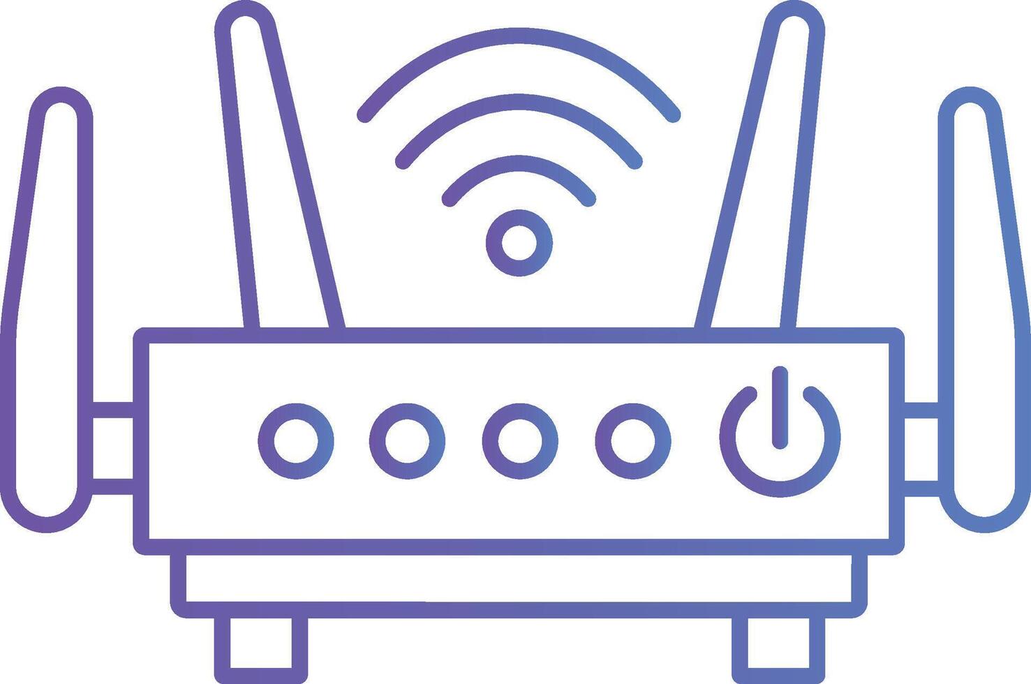 Wi-Fi Signal Waves Symbol vector