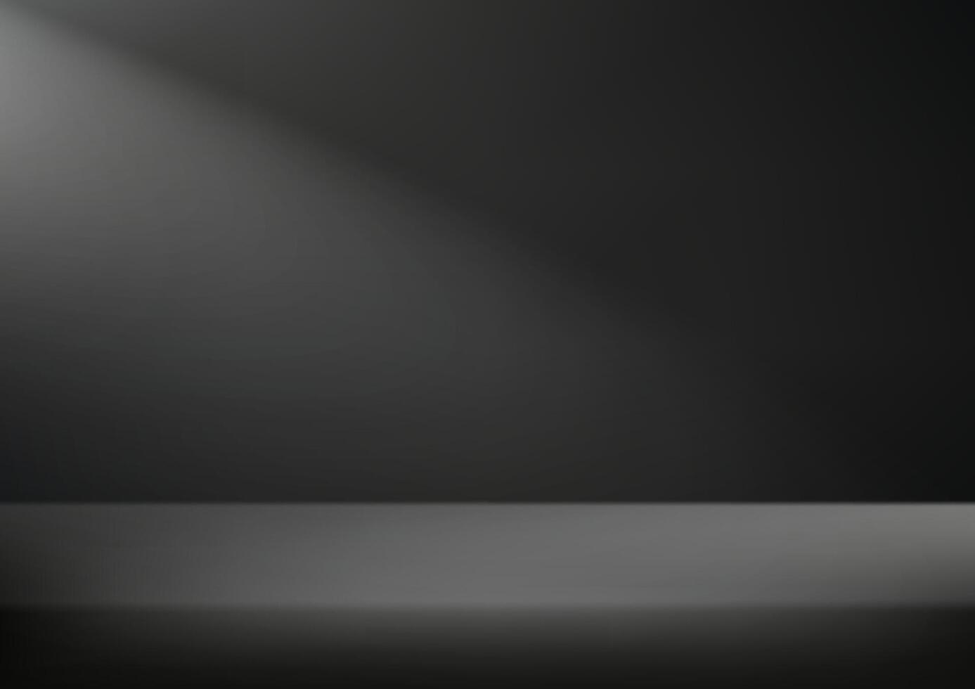 Black background. Black studio room background. Graphic art design. For backdrop, wallpaper, background. illustration. vector