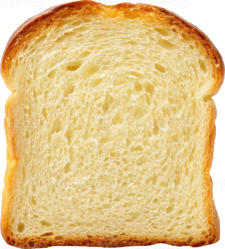 Single slice of freshly baked bread png