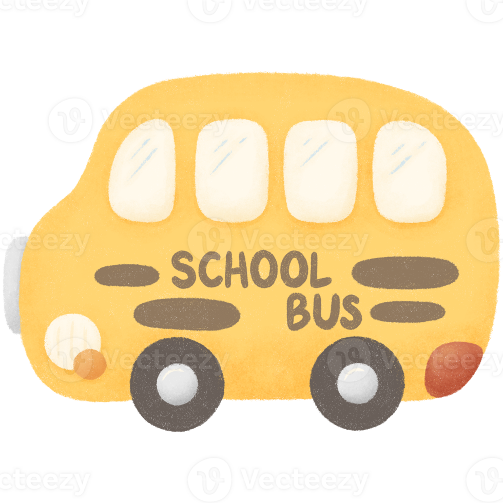 Yellow school bus png