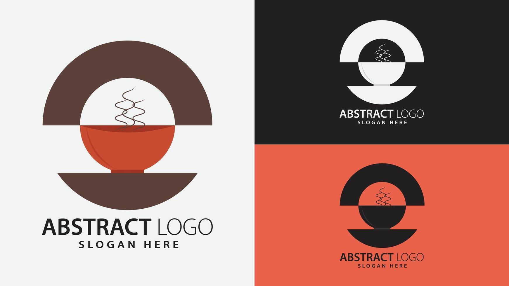 Premium Modern Creative Golden Gradient Wave Unique Food and Drink Restaurant Cafe Abstract Logo vector