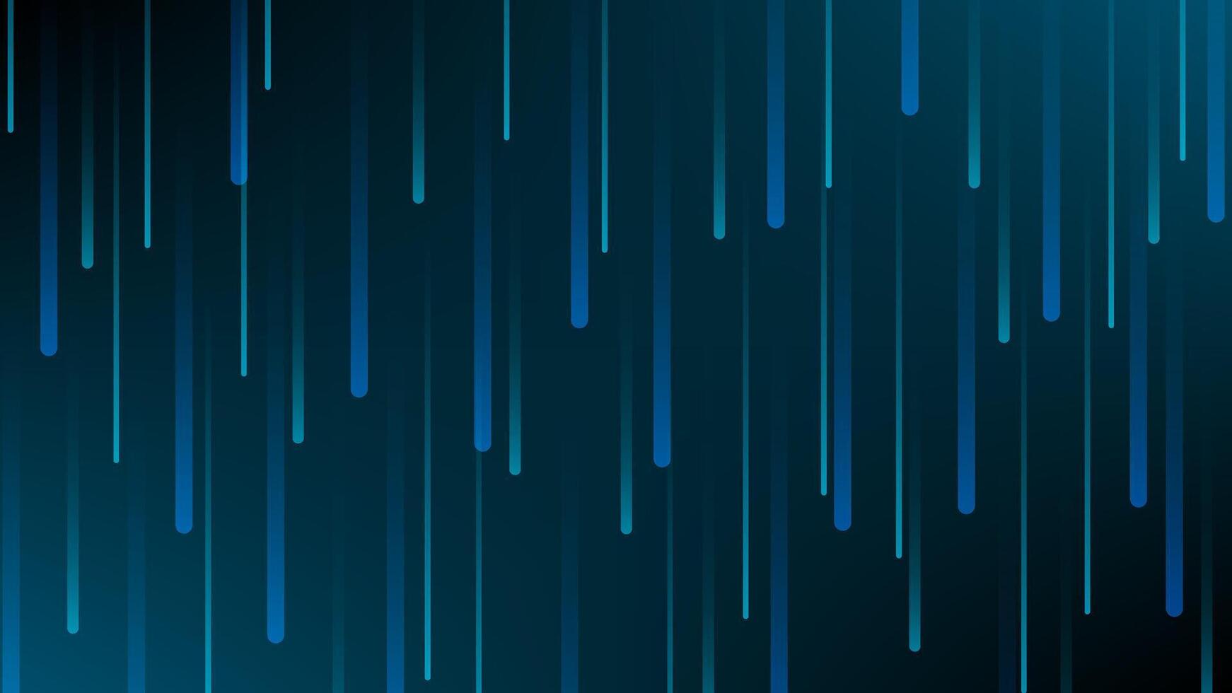 Abstract Blue Green Vertical Lines Light Streaks Background Digital Futuristic Technology Data Stream Design vector