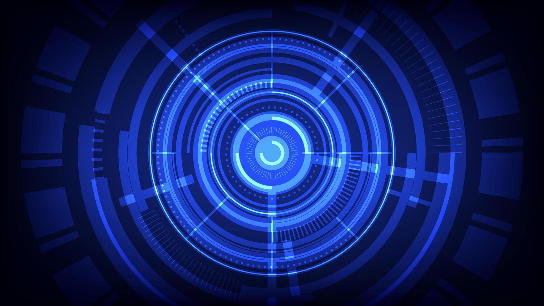 Abstract blue technology background design vector