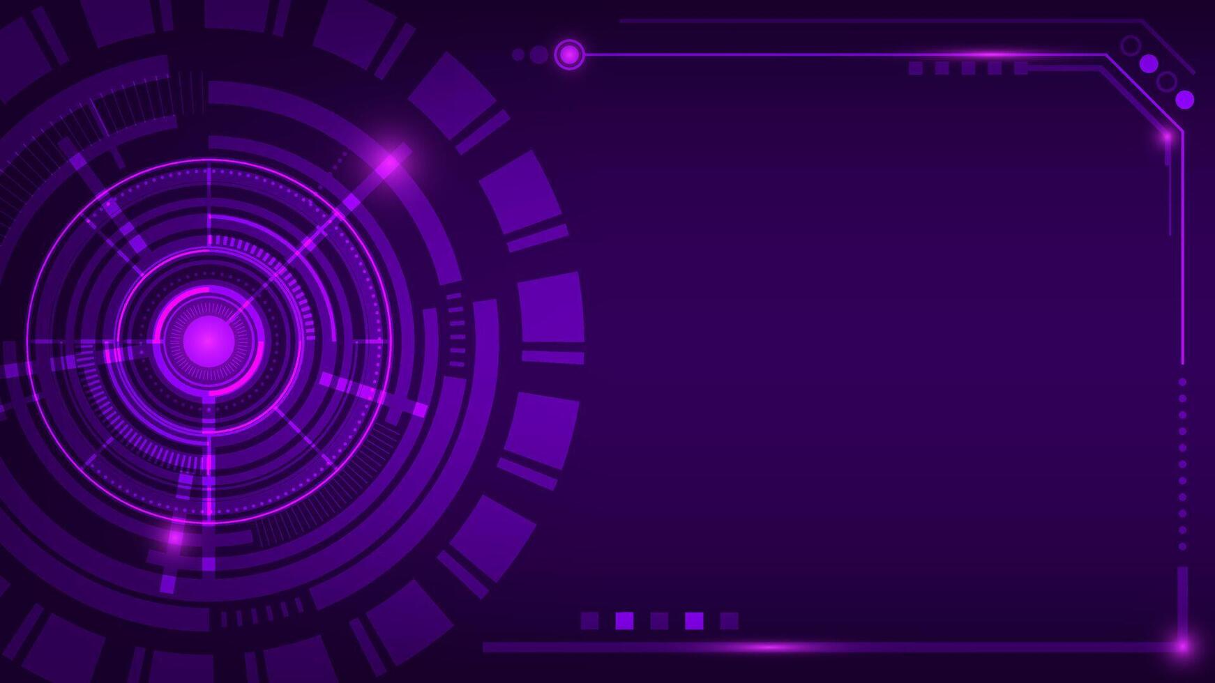 Purple abstract technology background design vector