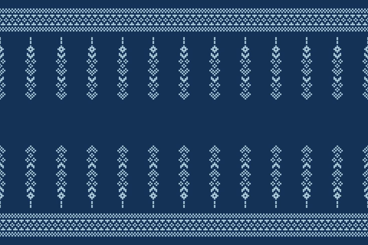 Ethnic pattern with purple violet background color pattern art wallpaper cross stitch decor. vector