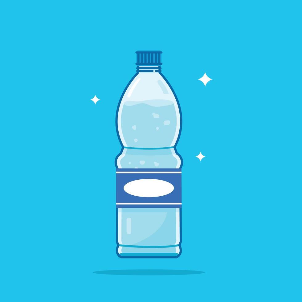 Illustration of a water bottle vector