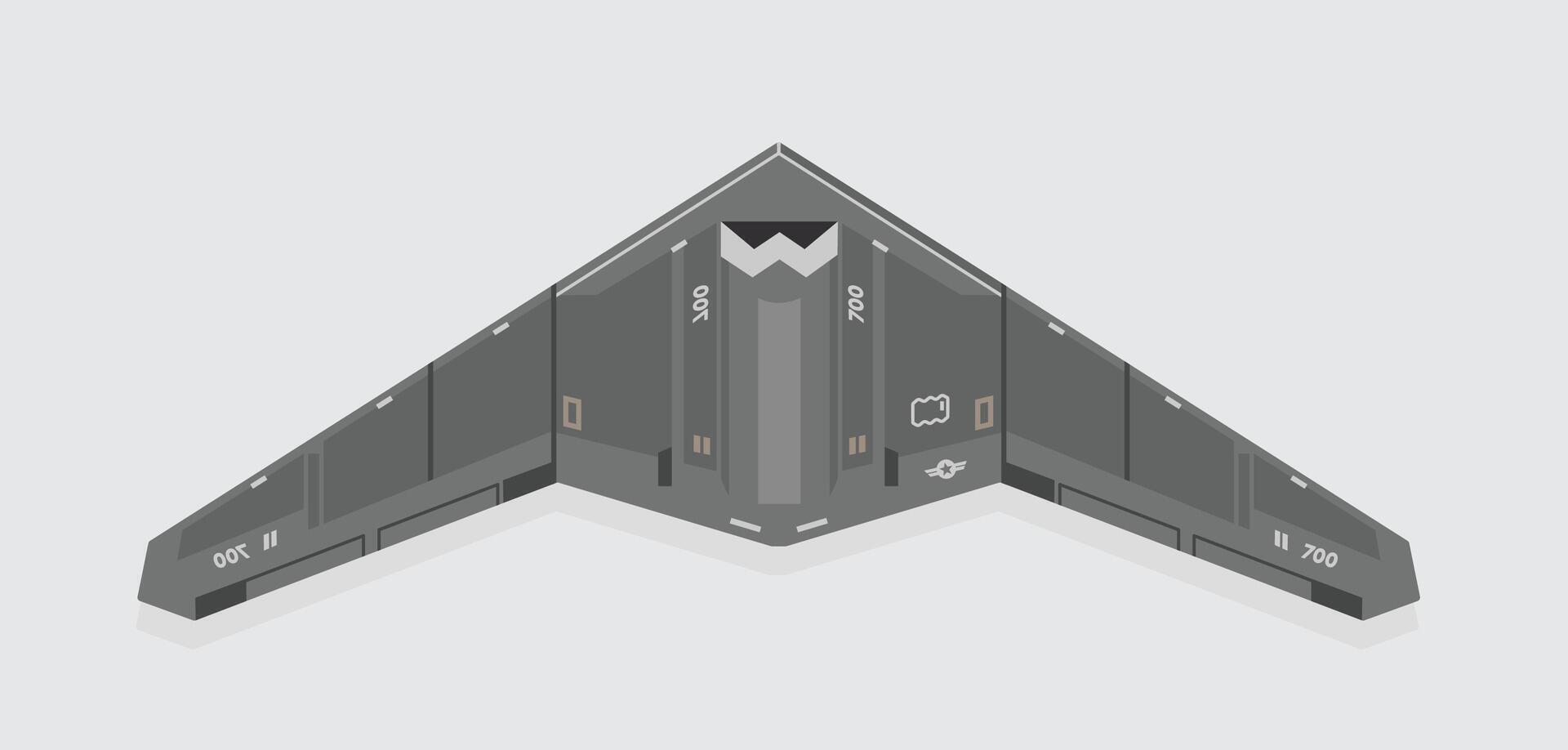 RQ-170 Sentinel, illustration of military technology UAV reconnaissance drone, modern fighter aircraft with details. isolated bomber for study and poster vector