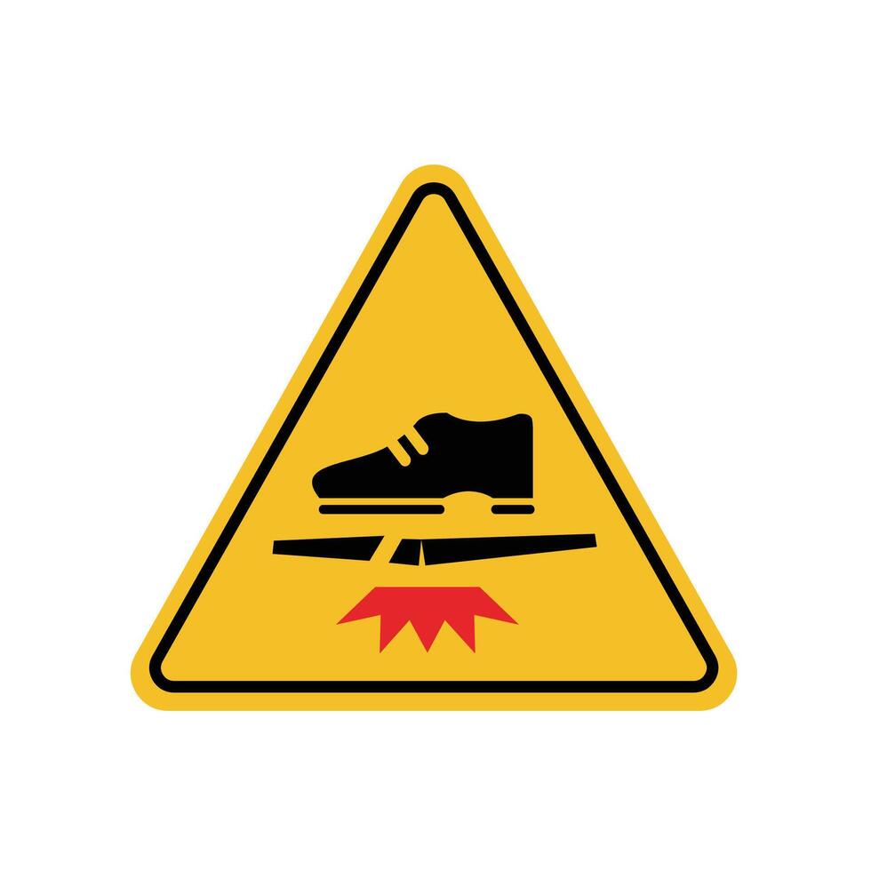 Handle with care. Symbols Do Not Step on, Fragile Material Warning Suitable for shipping icon vector