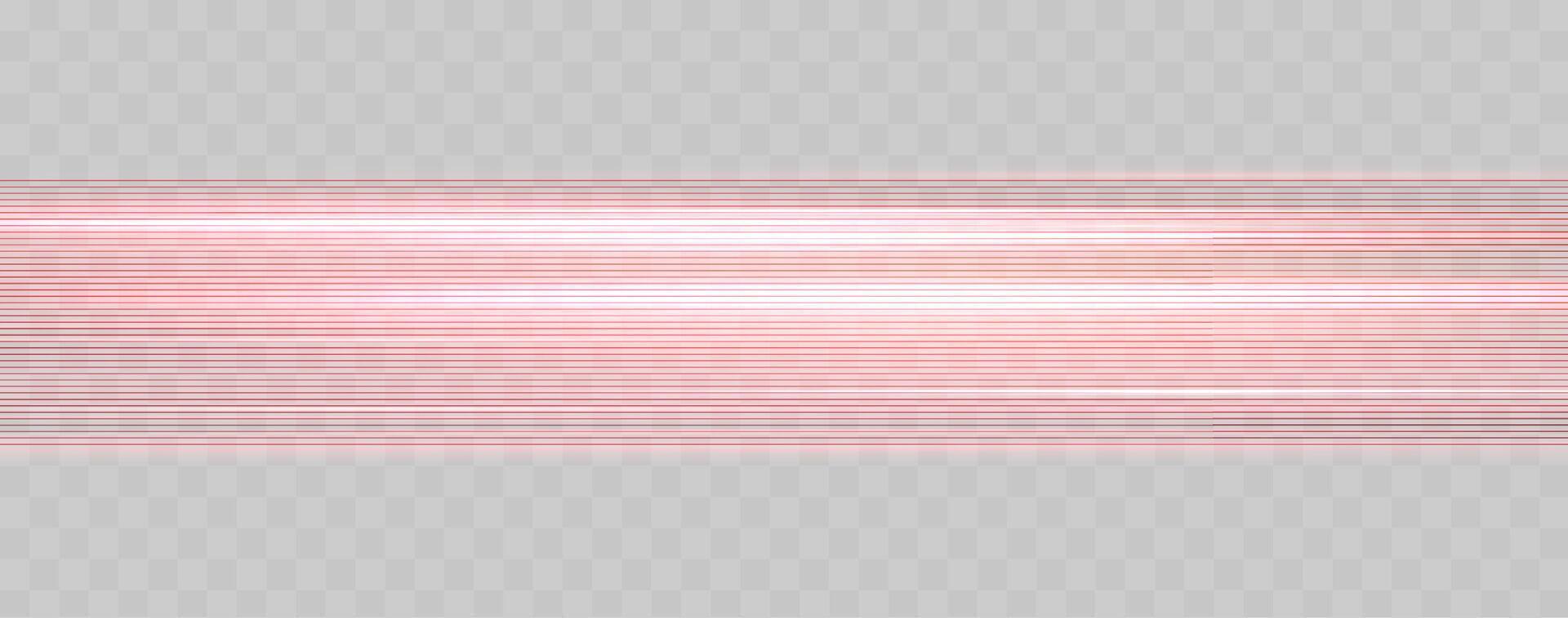Speed rays, velocity light neon flow, zoom in motion effect, red glow speed lines, colorful light trails, stripes. Abstract. vector