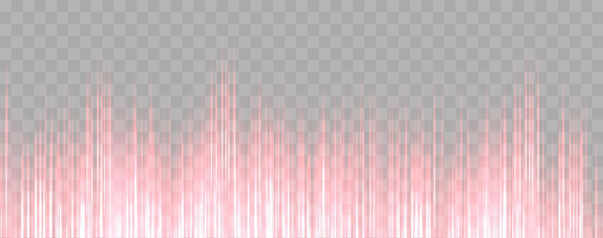Speed rays, velocity light neon flow, red glow speed lines, colorful light trails, stripes. Abstract background, illustration. vector
