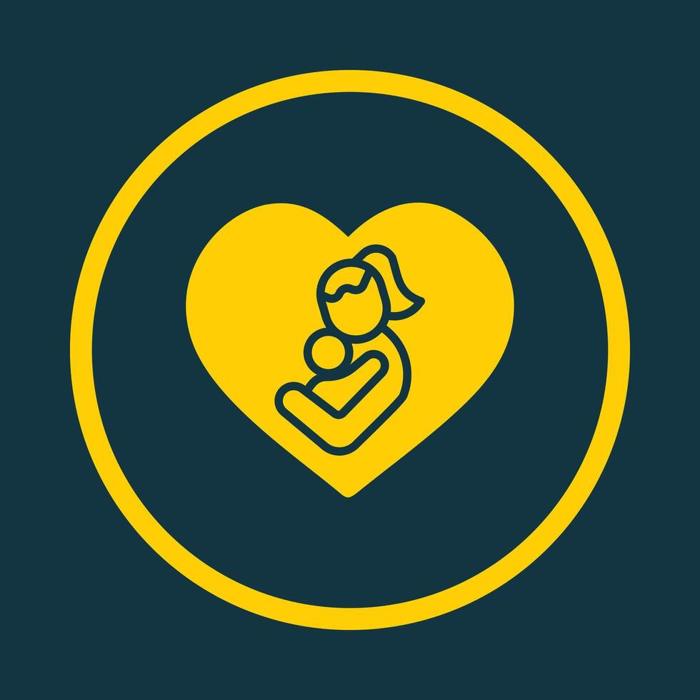 Heart Symbol trendy art design cute amazing design colorful useful illustration vector