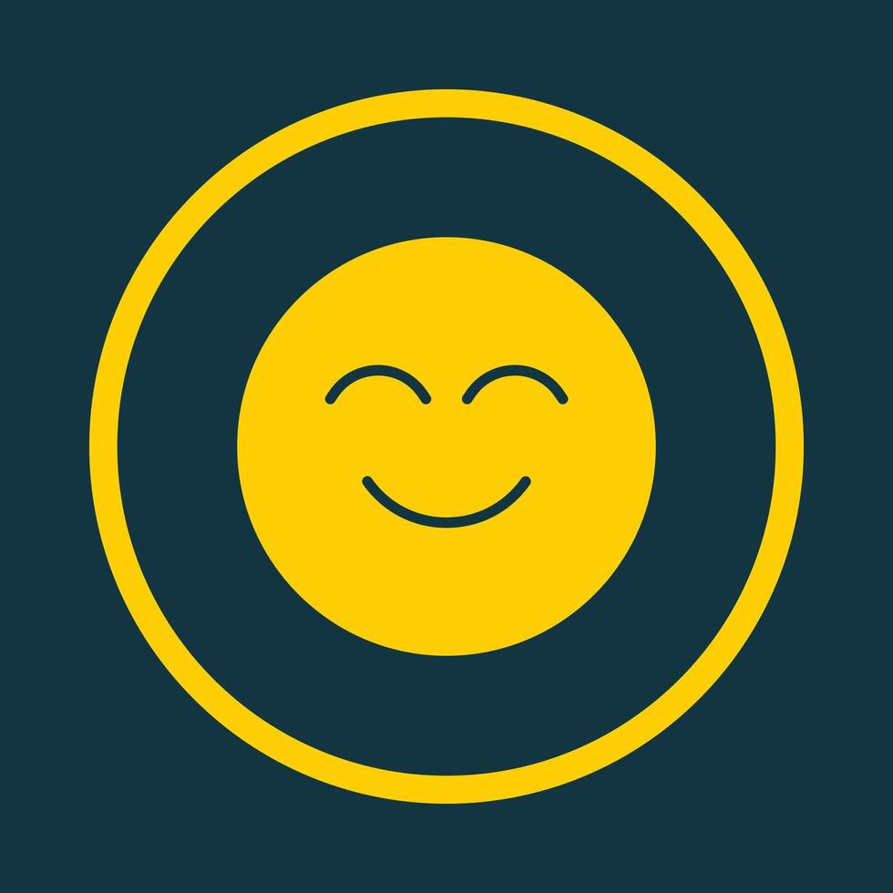 Smiling Face trendy art design elegant amazing design colorful useful illustration vector