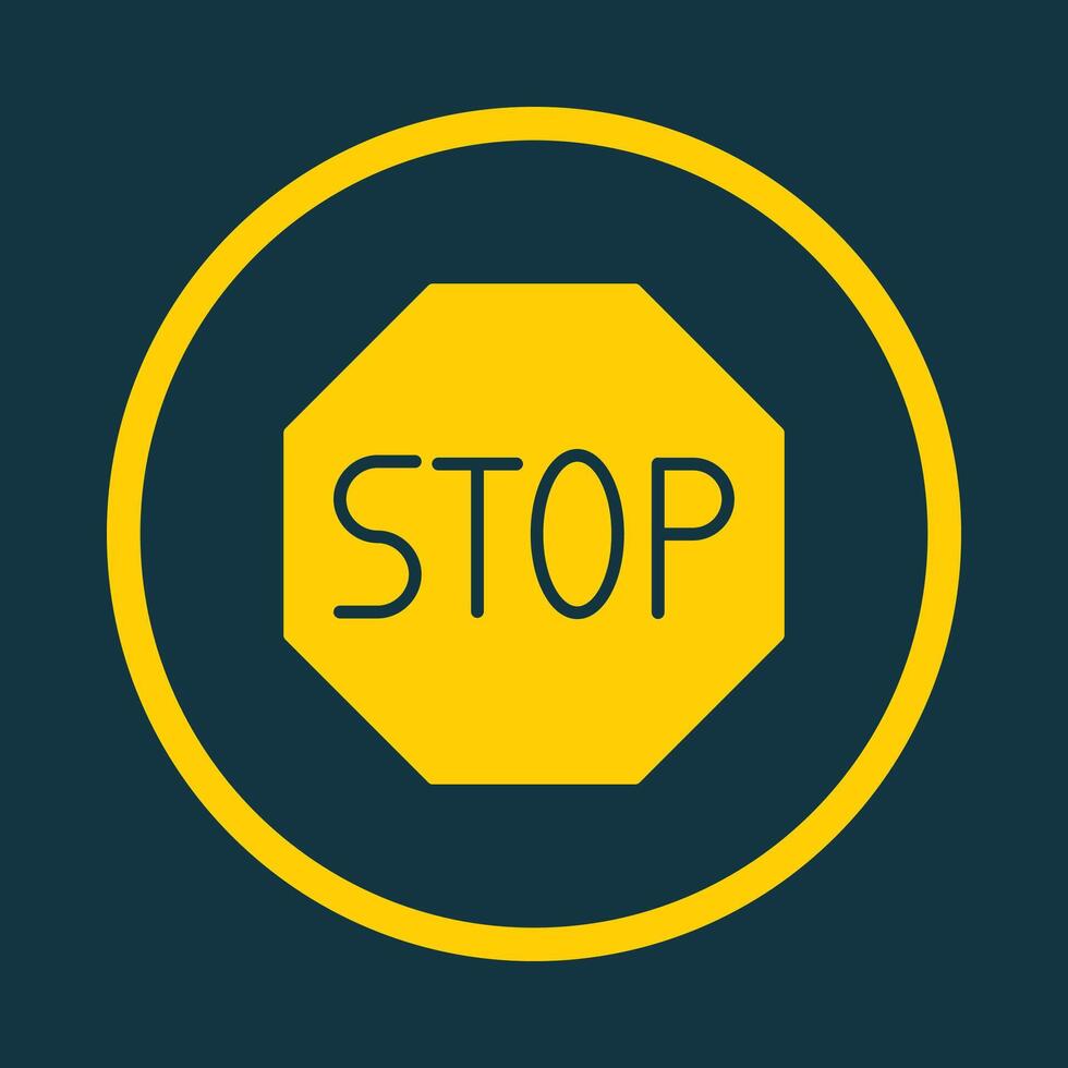 Stop Sign trendy art design pretty amazing design colorful useful illustration vector