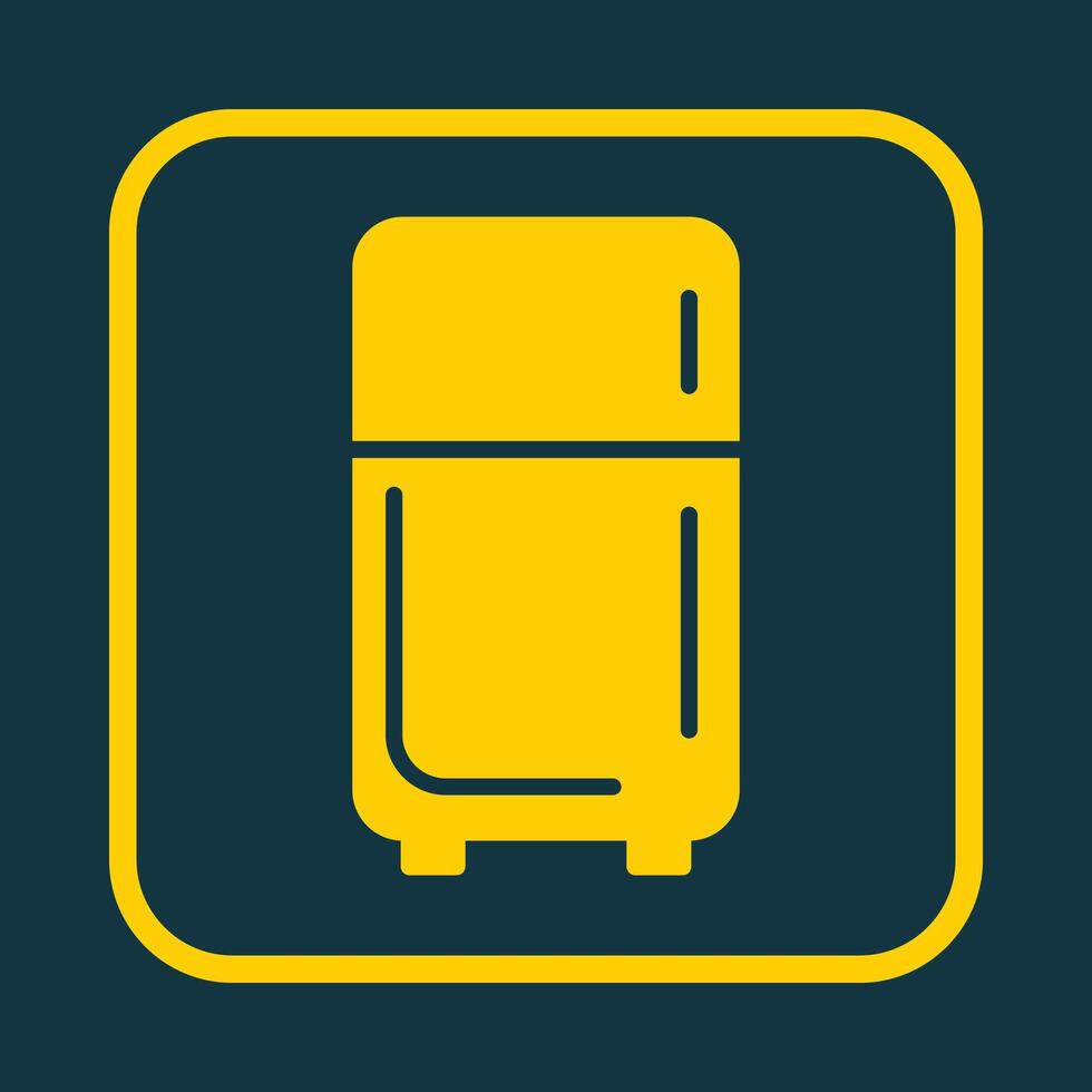 Refrigerator trendy art design cute amazing design colorful useful illustration vector