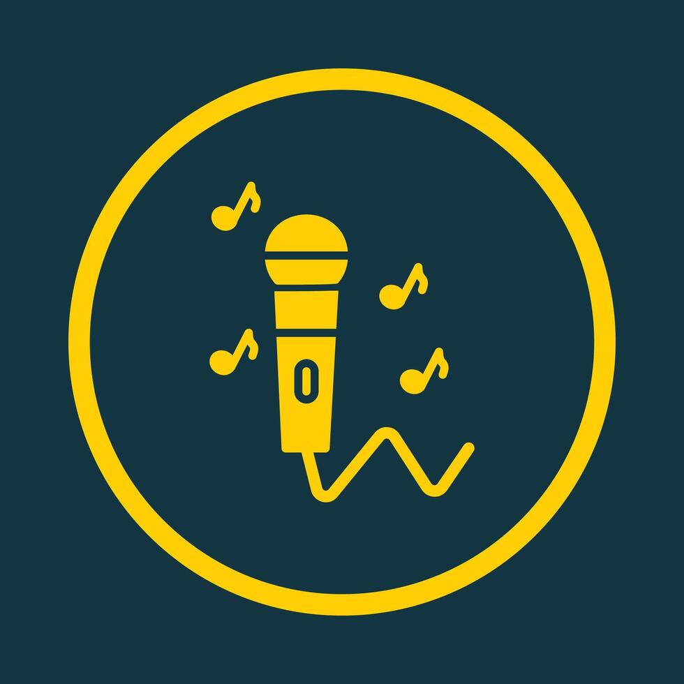 Mic music trendy art design elegant amazing design colorful useful illustration vector