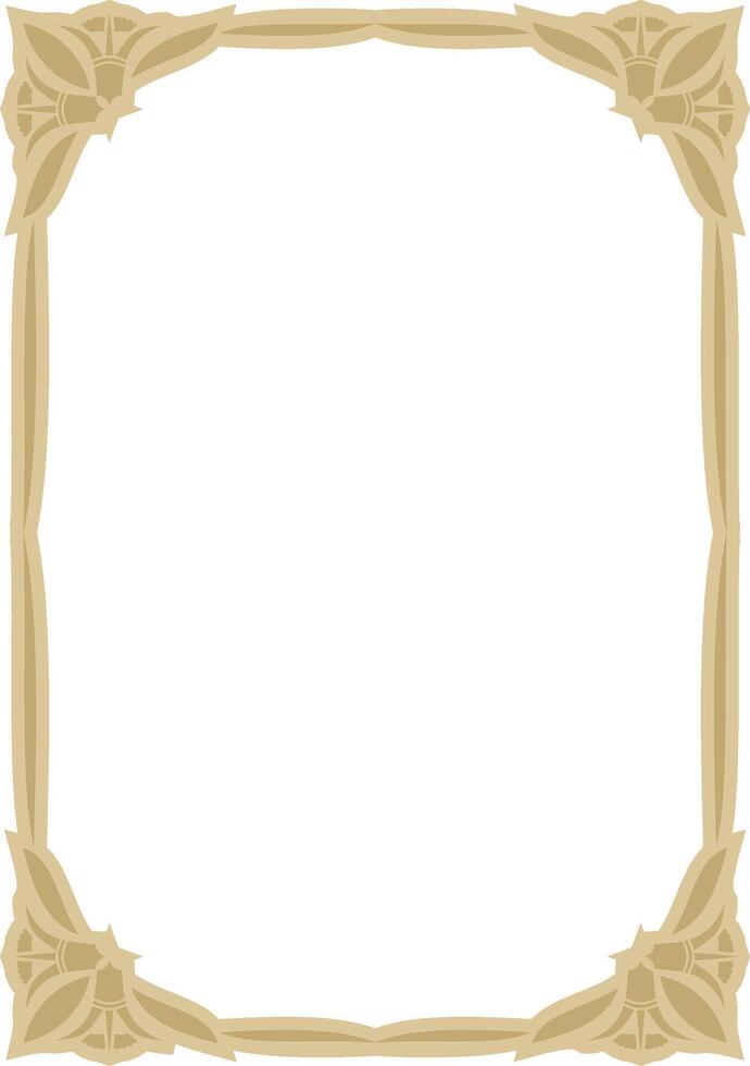 Classic Greek golden square ornament. pattern, ancient Hellenic rectangle, Europe border vector