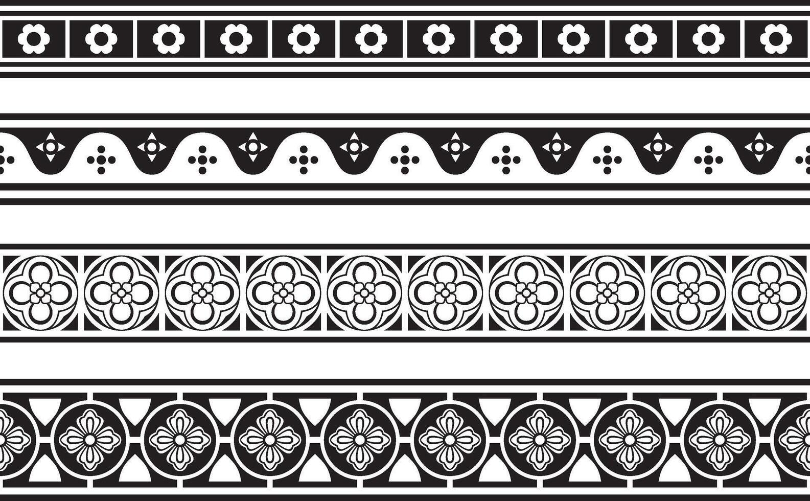 black monochrome square gothic ornament. Medieval European silhouette, rectangle, border. Classic pattern Angles, Saxons, Franks. vector