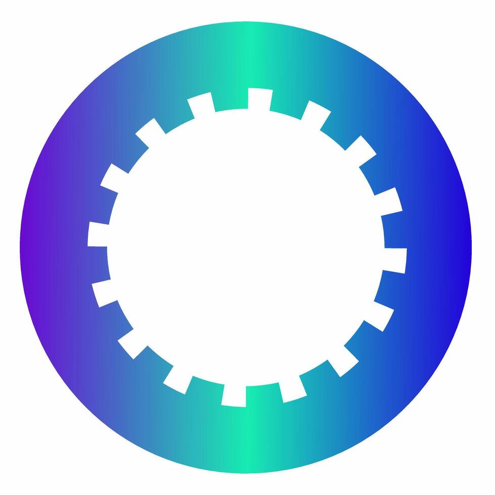 Digital Token Ring with Tech Details vector