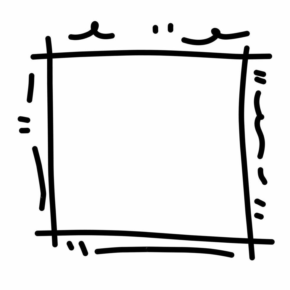 Cartoon Style Square Border vector