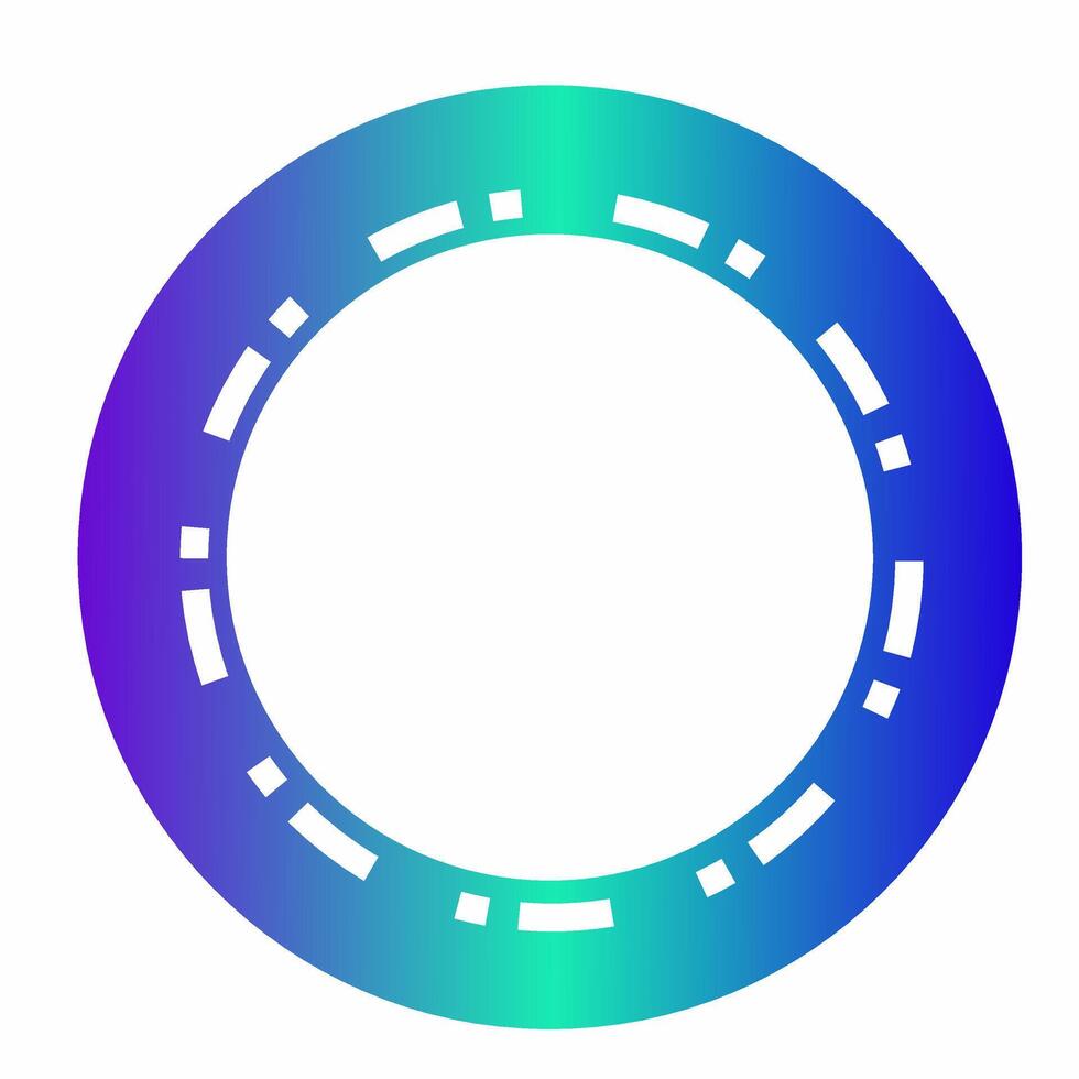 Sci-Fi Inspired Round Frame Design vector