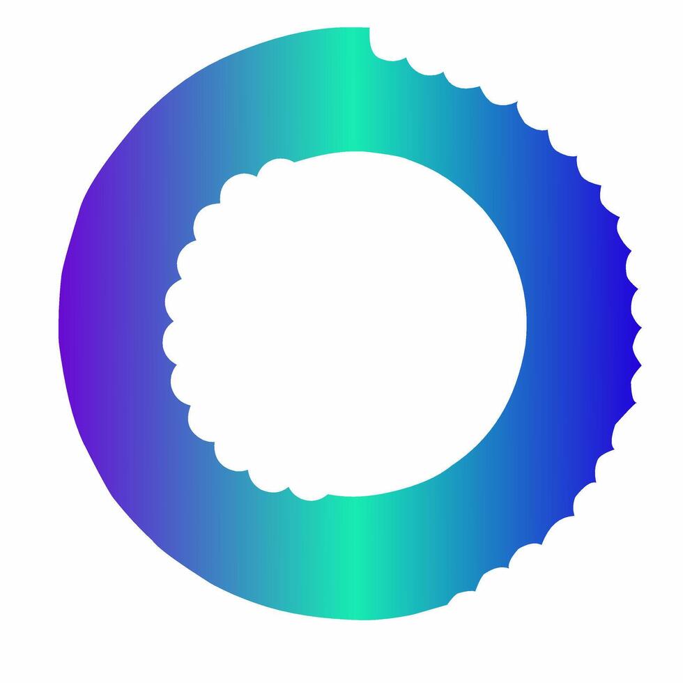 Abstract Artistic Circular Emblem vector