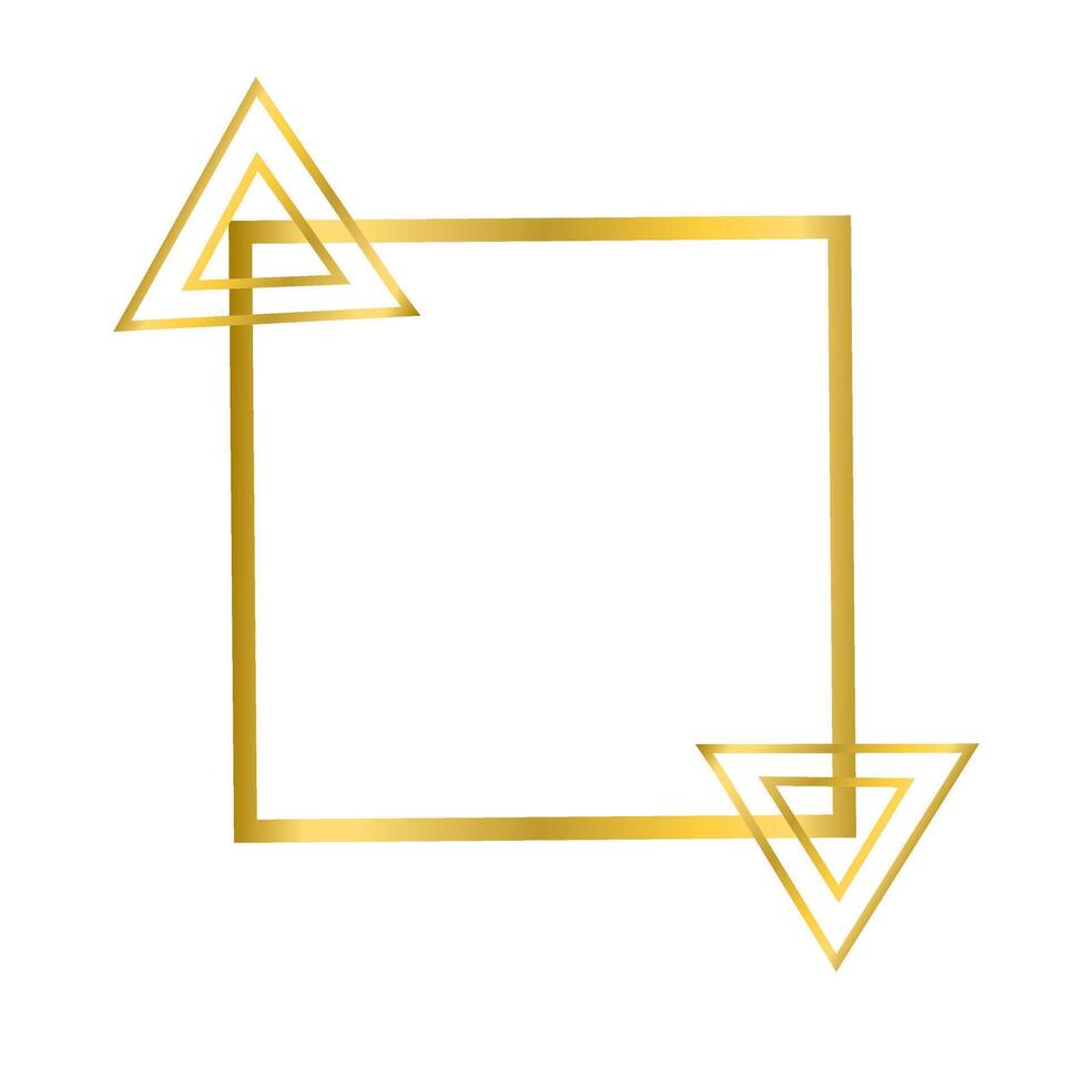 Elegant Minimalist Gold Frame Design vector