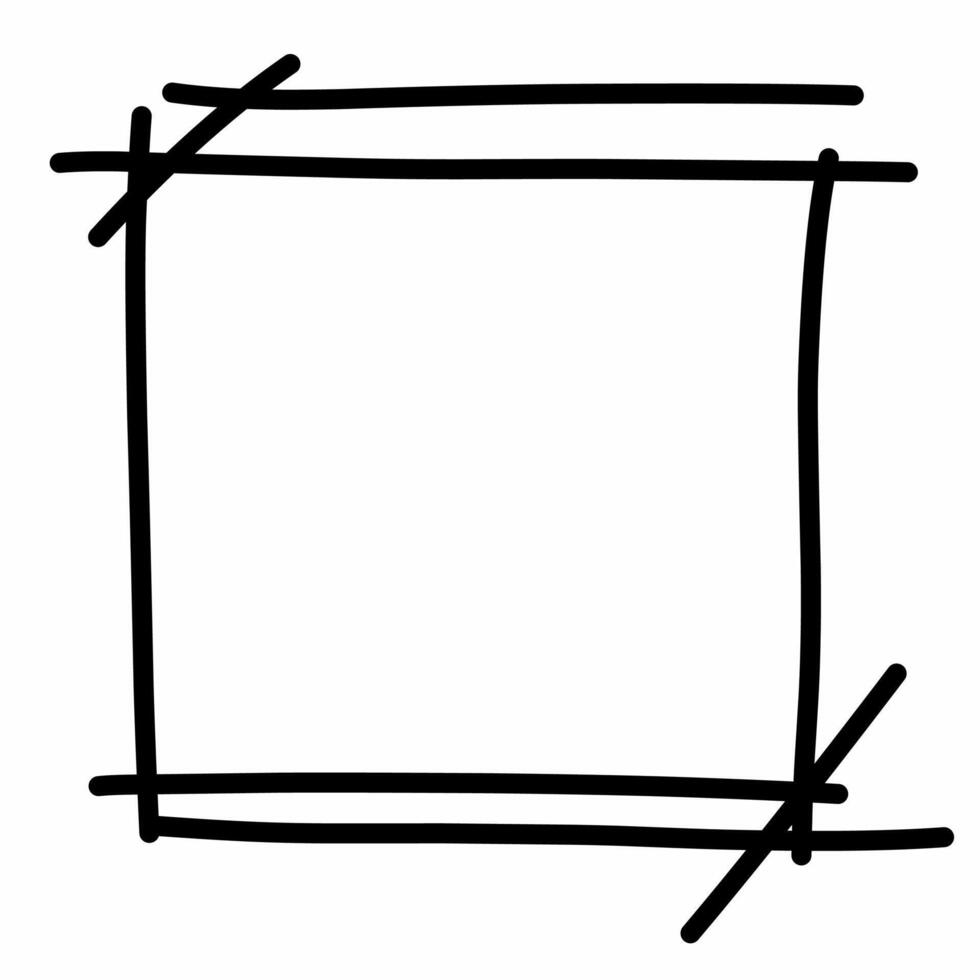 Doodles Border Frame Illustration vector